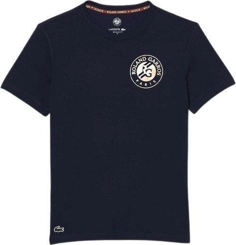 LACOSTE-T-Shirt Lacoste Sport Roland Garros Bleu Marine-0