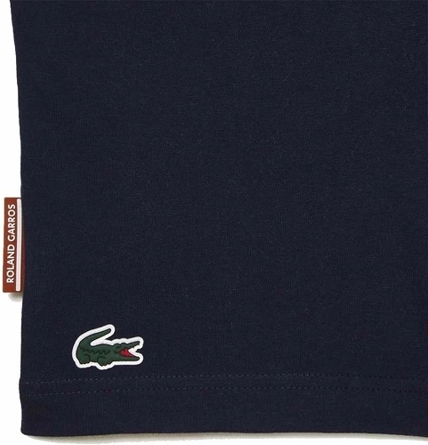 LACOSTE-T-Shirt Lacoste Sport Roland Garros Bleu Marine-2