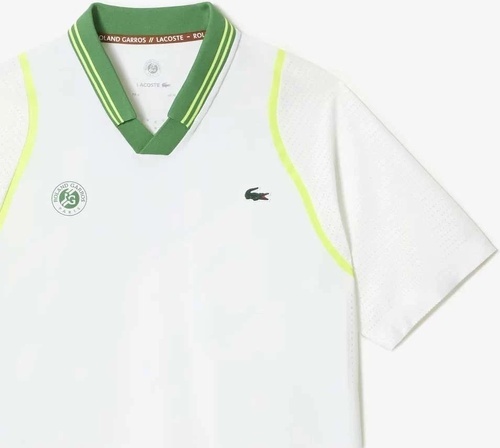 LACOSTE-Polo Lacoste Sport Roland Garros Blanc-1