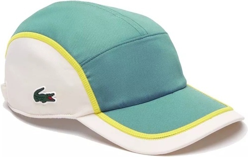 LACOSTE-Casquette Lacoste Color-Block Vert / Beige-0