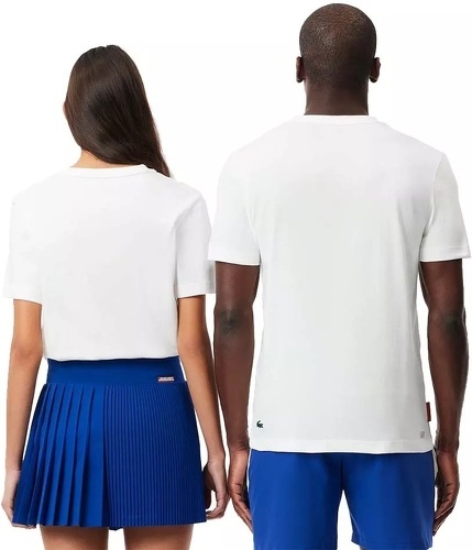 LACOSTE-T-Shirt Lacoste Sport Roland Garros Unisex Blanc-2