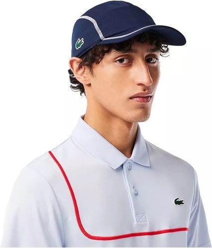 LACOSTE-Casquette Lacoste Color-Block Bleu marine-3