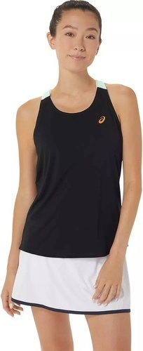 ASICS-Asics Tank Top Court Dames Zwart Groen-image-1