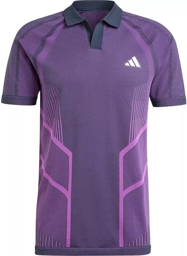 adidas Performance-Polo de tennis sans coutures Pro AEROREADY FreeLift-0