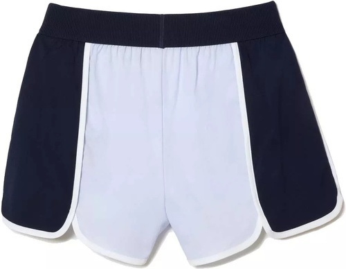 LACOSTE-Short Lacoste Sport Color-Block Femme Bleu-1