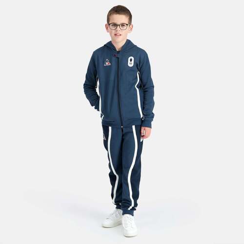 LE COQ SPORTIF-Sweat zippé à capuche Enfant-4