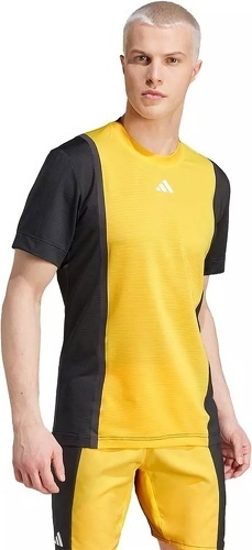 adidas Performance-T-shirt de tennis bord-côte HEAT.RDY Pro FreeLift 3D-3