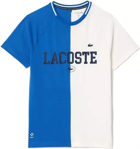 LACOSTE-T-Shirt Lacoste Sport x Daniil Medvedev Bleu / Blanc-0