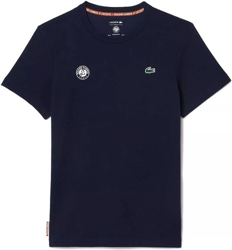 LACOSTE-T-Shirt Lacoste Tennis Roland Garros Bleu Marine-0