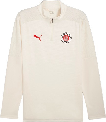 PUMA-Fc St. Pauli 1/4 Felpa Con Zip-0