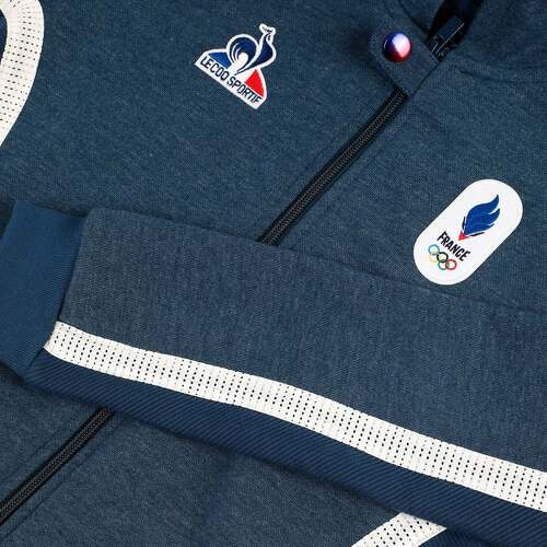 LE COQ SPORTIF-Sweat zippé à capuche Enfant-1