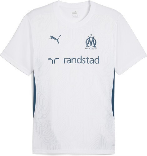 PUMA-Maillot OM Training Homme 2024/25 Blanc-image-1