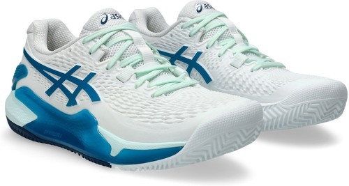 ASICS-Asics Gel Resolution 9 Clay 1042a224 Femmes Bleu Verdâtre-2