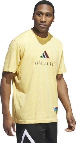 adidas Performance-T-shirt graphique Worldwide Hoops Logo Performance-2