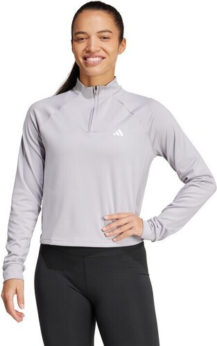 adidas-adidas Train Essentials Minimal Branding 1/4 Zip-image-1