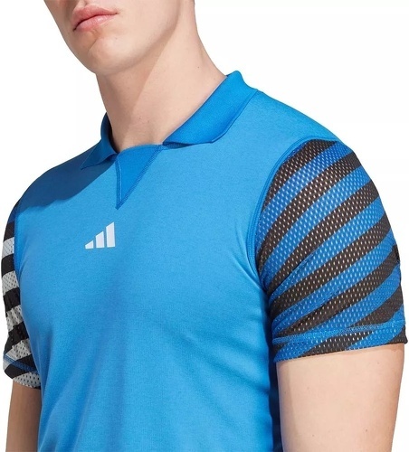 adidas Performance-Polo New-York HEAD.RDY FreeLift Bleu-3