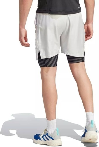 adidas Performance-Short New York 2N1 Blanc-3