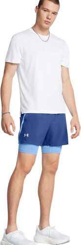 UNDER ARMOUR-Shorts Launch 2-in-1 13Cm Tech Blue/Horizon Blue-4