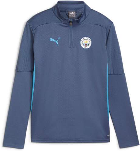 PUMA-Top Manchester City Training Junior 2024/25 Bleu-image-1