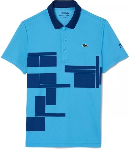 LACOSTE-Polo Lacoste Tennis Novak Djokovic Bleu Version Fan-image-1