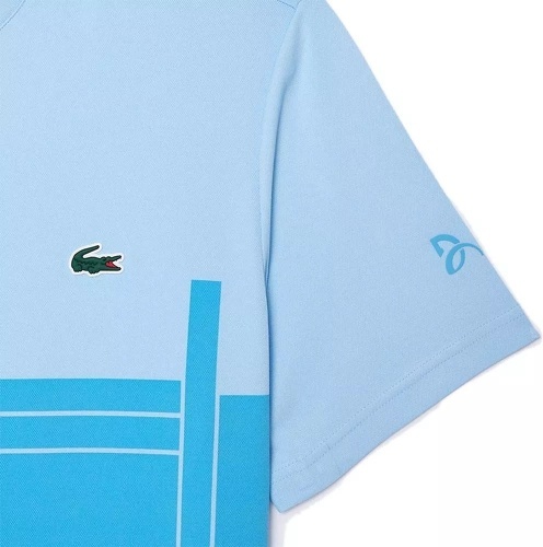 LACOSTE-T-Shirt Lacoste X Novak Djokovic Bleu CIel-3