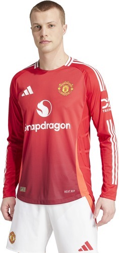 adidas-Maillot Domicile Authentique manches longues Manchester United 2024/25-1