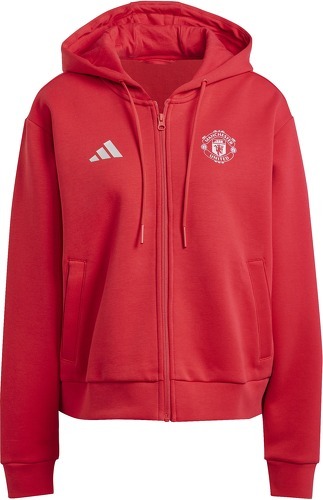 adidas-Sweatshirt à capuche full zip femme Manchester United Anthem 2024/25-image-1