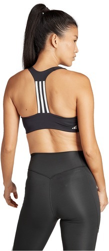 adidas Performance-Brassière de training Powerimpact 3 bandes Maintien moyen-1