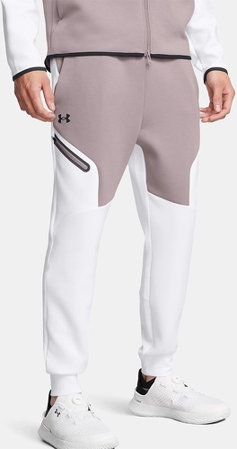 UNDER ARMOUR-Jogging Under Armour Homme Fleece UA Innarêtable Homme Blanc et Tetra Gris-2