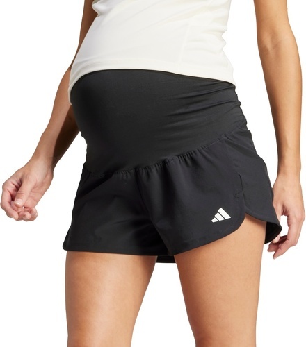 adidas Performance-Short de training maternité toile stretch Pacer-0