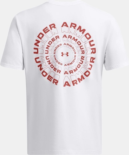 UNDER ARMOUR-T-shirt blanc Homme à motif radial Under Armour Wordmark-1