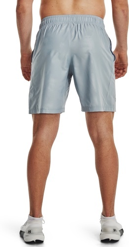 UNDER ARMOUR-Short Under Armour Woven Emboss bleu ciel-2