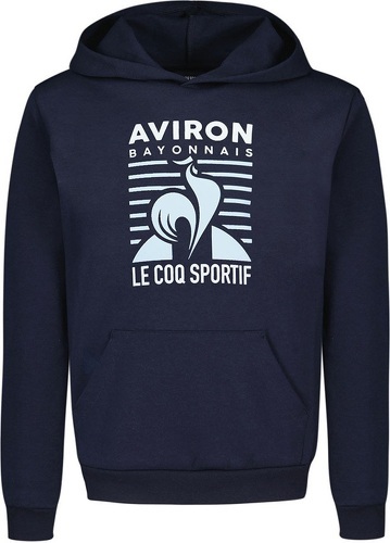 LE COQ SPORTIF-Sweat à capuche Fan Aviron Bayonnais pour enfant Bleu marine 2024-2025-image-1