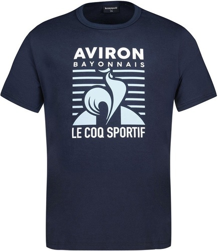 LE COQ SPORTIF-T-shirt Adulte Fan Aviron Bayonnais 2024-2025 Bleu marine-0