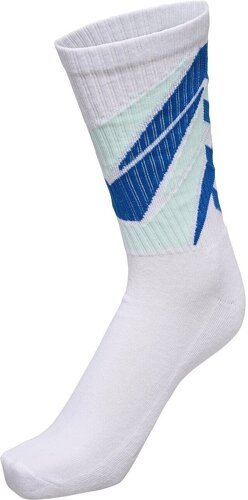 HUMMEL-Chaussettes Handball Hummel Graphic blanches / marines-1