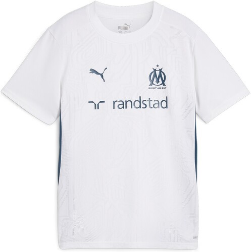 PUMA-Maillot OM Training Junior 2024/25 Blanc-image-1