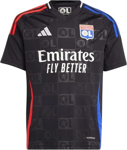 adidas-Maillot Olympique Lyonnais Extérieur Junior 2024/25 Noir-image-1