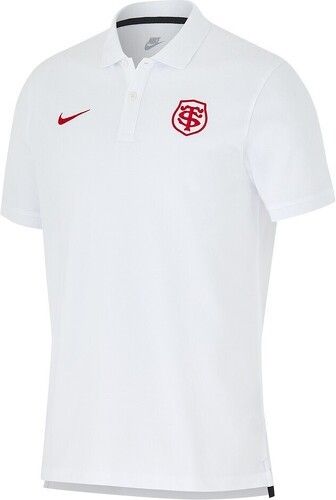 NIKE-Polo Piqué Blanc Stade Toulousain 2024/2025-image-1