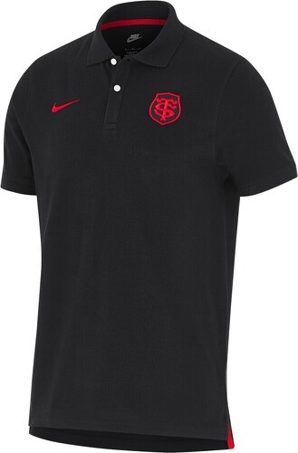 NIKE-Polo Piqué Noir Stade Toulousain 2024/2025-image-1