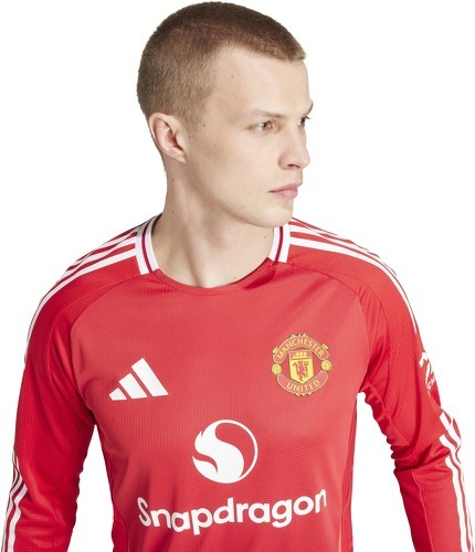 adidas-Maillot Domicile Authentique manches longues Manchester United 2024/25-3