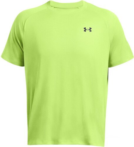 UNDER ARMOUR-T-shirt Tech Textured Morph Green/Black-3