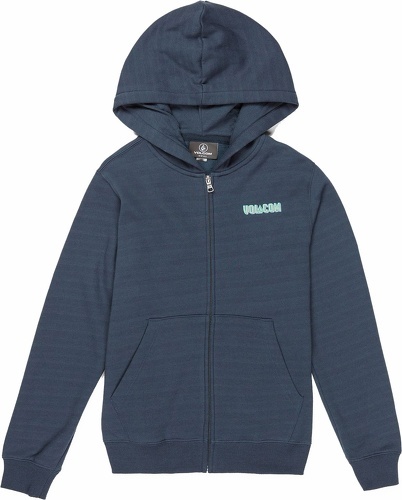 VOLCOM-Veste A Capuche Volcom Vibeout Zip Navy Garçon-0