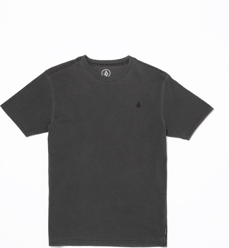 VOLCOM-Tee Shirt Volcom Solid Stone Black Garçon-image-1