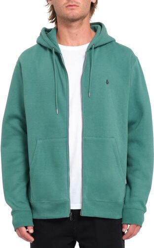 VOLCOM-Veste A Capuche Volcom Single Stone Zip Sea Green Homme-2