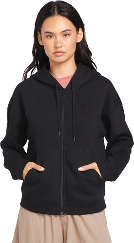 VOLCOM-Veste A Capuche Volcom Stone Heart Up Zip Fleece Black Femme-0