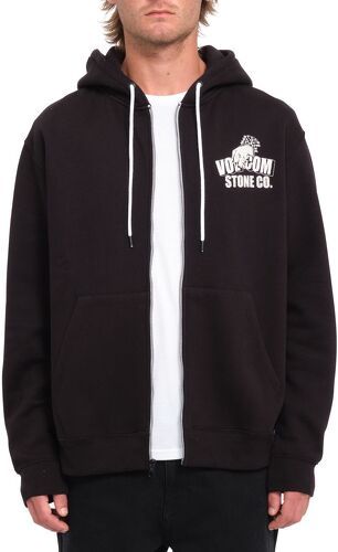 VOLCOM-Veste A Capuche Volcom Watanite Zip Black Homme-2