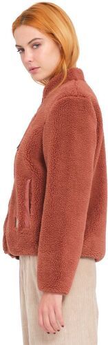 VOLCOM-Veste Polaire Volcom Wuzer Fuzzar Chestnut Brown Femme-2