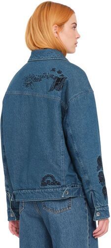 VOLCOM-Veste Volcom Fa Keutchi Denim Vmi-vintage Marbled Indigo Femme-1