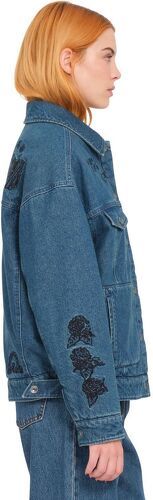 VOLCOM-Veste Volcom Fa Keutchi Denim Vmi-vintage Marbled Indigo Femme-2
