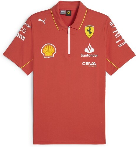 SCUDERIA FERRARI-Polo Ferrari Scuderia Officiel Formule 1 Homme Rouge-1